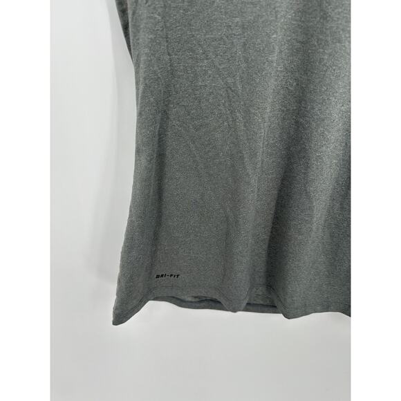 Nike Pro Dri-Fit Grey Short Sleeve V-Neck Activewear T-Shirt Women's Size Small - Picture 4 of 8